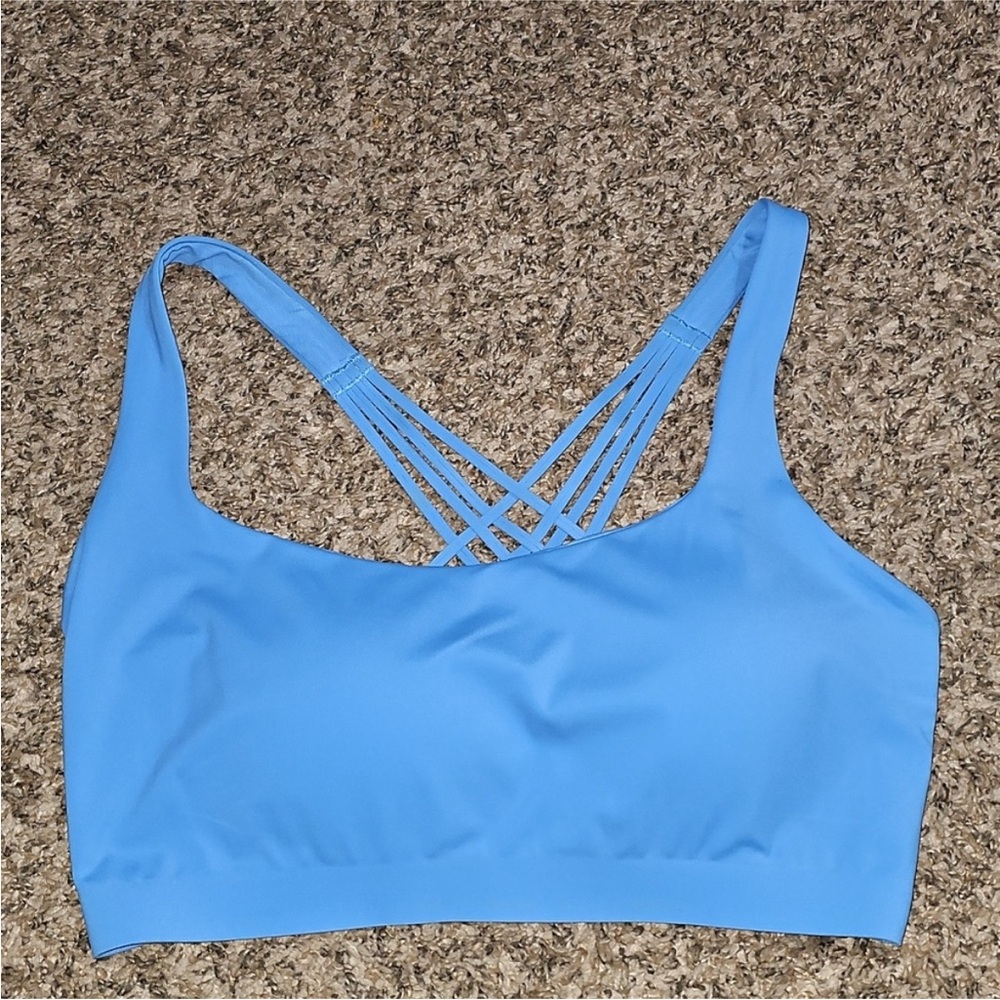 Lululemon FlexyFlex Yoga Bra Nwots Sz Large/Xlarge A/C Pool Party Blue Sold Out!